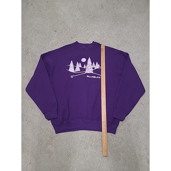 Vtg Fruit of the Loom FOTL Sweatshirt 2XL Black Hills South Dakota Made in USA - Picture 12 of 16